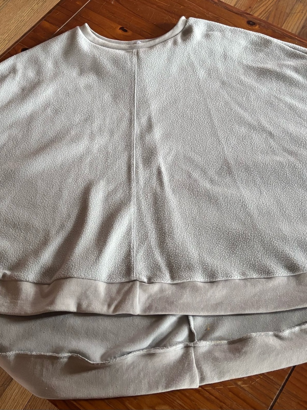 MISSLOOK Light Gray Crewneck Pullover